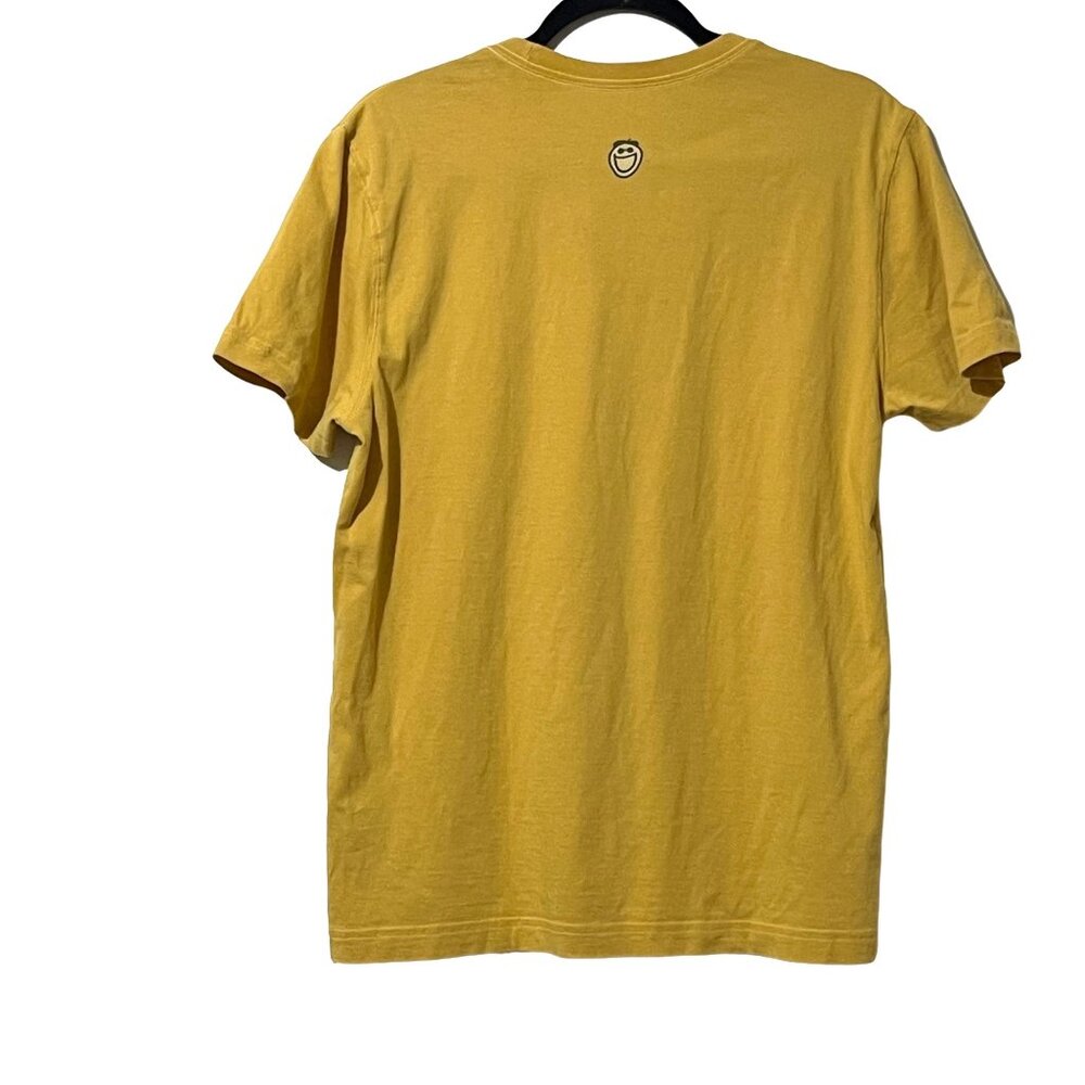Life Is Good Size S Mustard Yellow Graphic Tee With Tailgate Print Short Sleeve - Picture 5 of 10